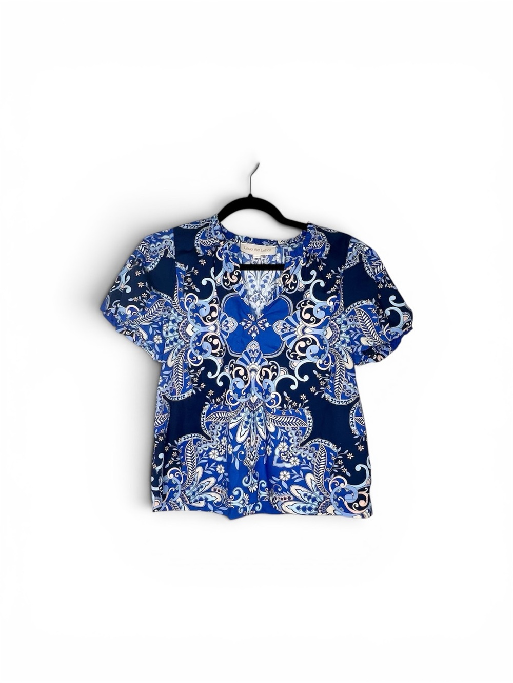 NWOT Love The Label Lia Top Blue Size Small - Picture 3 of 6